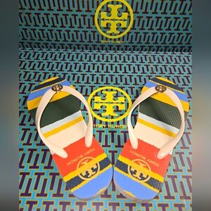 Tory Burch Multicolor Striped Sandals